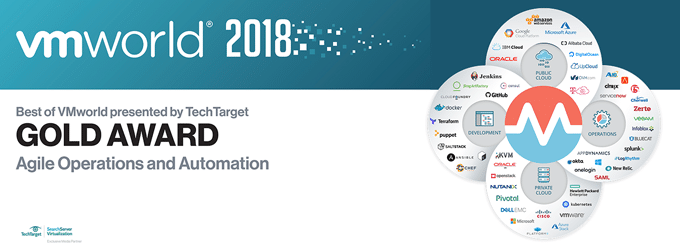 Morpheus CMP awarded a Best of VMworld for Agile Operations and Automation