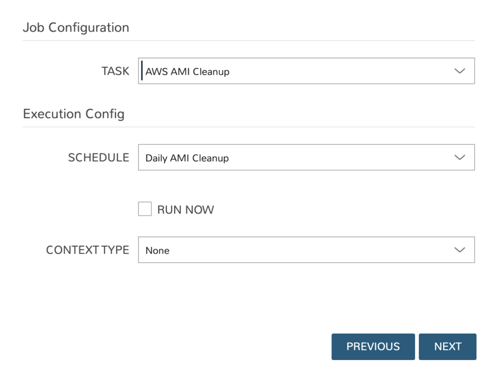 Scheduled automation configuration modal