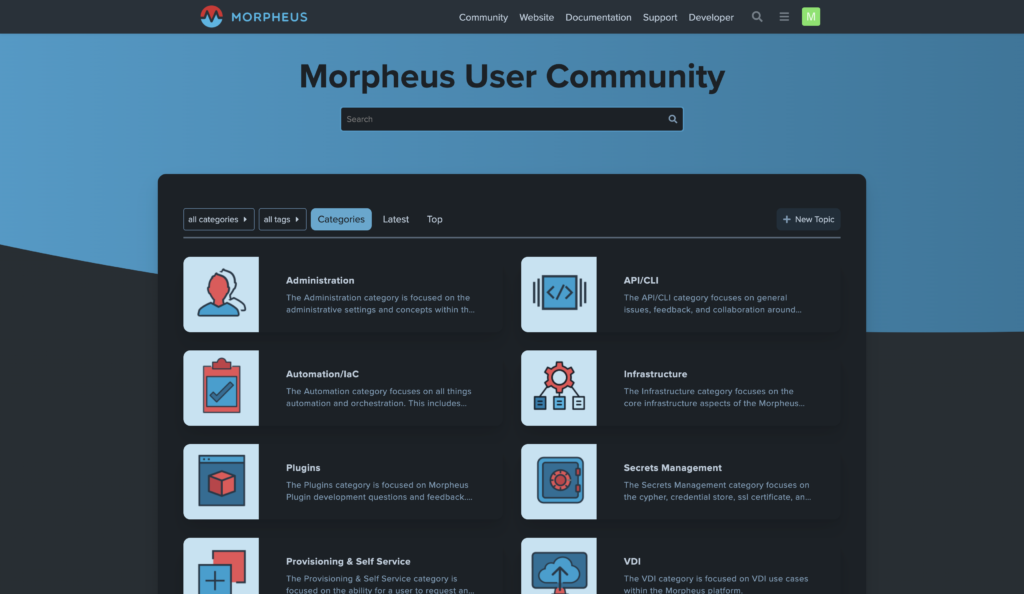 morpheus community forum dark mode